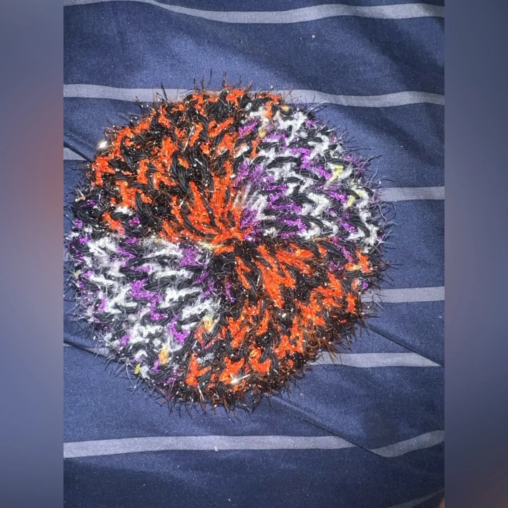 Halloween Themed Knitted Scrubby